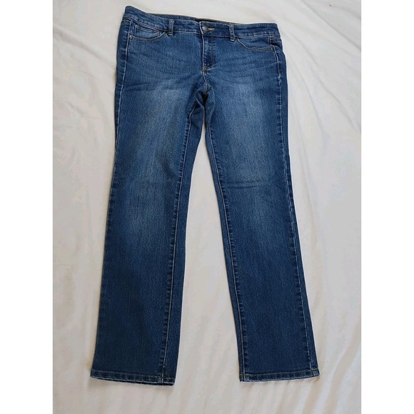 Daisy Fuentes Denim - Daisy Fuentes Women's Size 10 Denim 5 Pocket Stretch Blue Jeans‎ Straight Leg